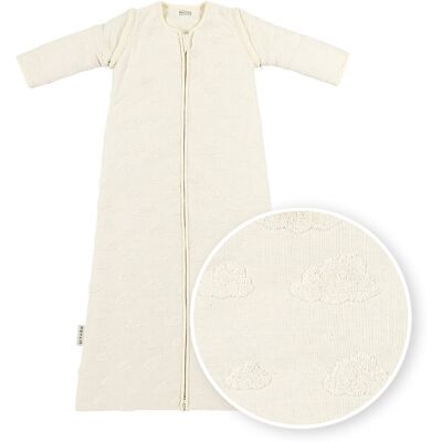 Meyco baby studio collection clouds baby slaapzak met afritsbare mouwen - natural - 90cm - 2.5 tog Meyco baby studio collection clouds baby slaapzak met afritsbare mouwen - natural - 90cm - 2.5 tog