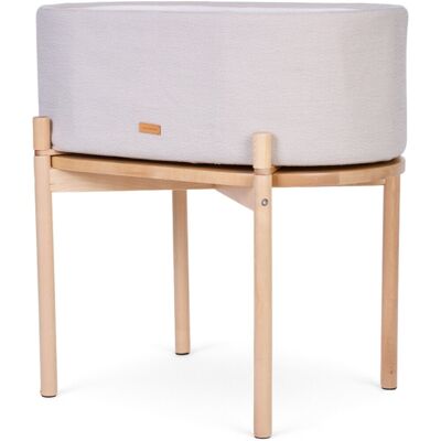 Childhome linnen wieg - 80x46x80 cm - beige - 3-in-1: wieg, kindertafel & opbergdoos Childhome linnen wieg - 80x46x80 cm - beige - 3-in-1: wieg, kindertafel & opbergdoos