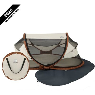 Deryan baby luxe campingbedje - reisbedje baby met matras - sand Deryan baby luxe campingbedje - reisbedje baby met matras - sand
