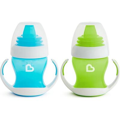 Munchkin Zachte Overgang Tuitbeker - Lekkagevrij, BPA-vrij - 118ml Munchkin Zachte Overgang Tuitbeker - Lekkagevrij, BPA-vrij - 118ml