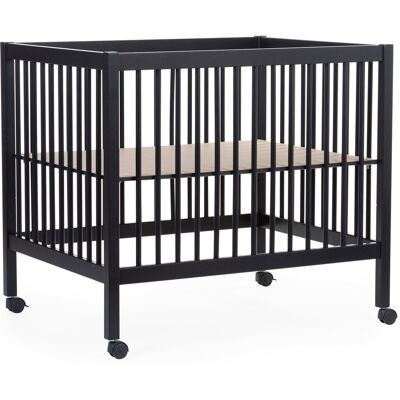 Childhome park 97 babybox met wieltjes - houten speelbox voor kinderen van 0 tot 36 maanden - bodem verstelbaar op 3 hoogtes - wielen met remsysteem - tijdloos design zonder zichtbare vijzen - 98 x 78 x 82 cm - zwart Childhome park 97 babybox met wieltjes - houten speelbox voor kinderen van 0 tot 36 maanden - bodem verstelbaar op 3 hoogtes - wielen met remsysteem - tijdloos design zonder zichtbare vijzen - 98 x 78 x 82 cm - zwart