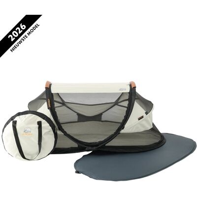 Deryan baby luxe campingbedje - reisbedje baby met matras - ivory Deryan baby luxe campingbedje - reisbedje baby met matras - ivory