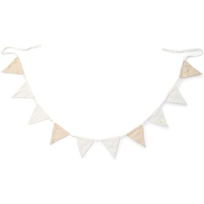 Little Dutch Slinger met vlaggetjes - beige - newborn naturals - little goose Little Dutch Slinger met vlaggetjes - beige - newborn naturals - little goose
