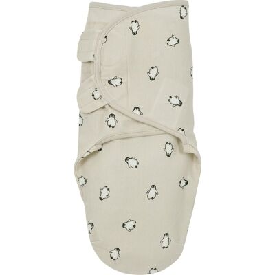 Meyco baby penguin swaddle inbakerdoek - soft sand - 4-6 maanden - 1.0 tog Meyco baby penguin swaddle inbakerdoek - soft sand - 4-6 maanden - 1.0 tog
