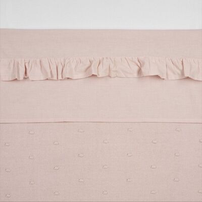 Meyco Baby Roze Ruffle Katoenen Bedlinnen Meyco Baby Roze Ruffle Katoenen Bedlinnen