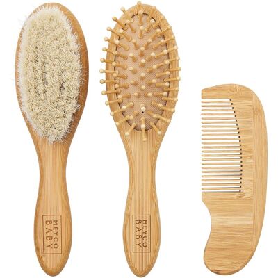 Meyco baby uni kapset - bamboe - natural - 3-delig Meyco baby uni kapset - bamboe - natural - 3-delig