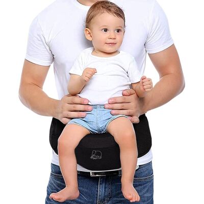 Deryan pack basic heupdrager - baby peuter heupzitje - draagzak zwart Deryan pack basic heupdrager - baby peuter heupzitje - draagzak zwart
