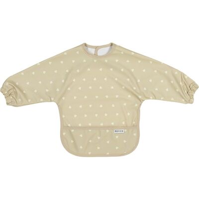 Meyco baby sweet heart mouwslab - sand/soft sand Meyco baby sweet heart mouwslab - sand/soft sand