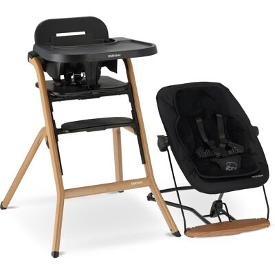 Deryan curve luxe kinderstoel - wipstoel & inlegkussen - meegroeiend Deryan curve luxe kinderstoel - wipstoel & inlegkussen - meegroeiend