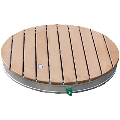 Teak Tuindouche met 18 sproeiers - Tuin en zwembad douche Teak Tuindouche met 18 sproeiers - Tuin en zwembad douche