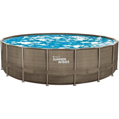 Summer Waves frame zwembad rond - ⌀549 x 132 cm - zwembaden - inclusief filterpomp - zwembadpomp - filterpatroon - afdekzeil - grondzeil - ladder - onderhoudsset Summer Waves frame zwembad rond - ⌀549 x 132 cm - zwembaden - inclusief filterpomp - zwembadpomp - filterpatroon - afdekzeil - grondzeil - ladder - onderhoudsset