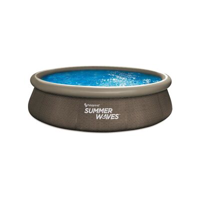 Summer Waves Rattan Zwembad - 366x76cm - Opblaasbaar Summer Waves Rattan Zwembad - 366x76cm - Opblaasbaar