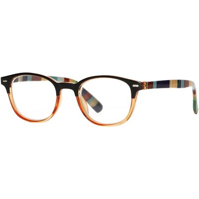 Spectrum leesbril transparant oranje/ gekleurd 1.00 Spectrum leesbril transparant oranje/ gekleurd 1.00