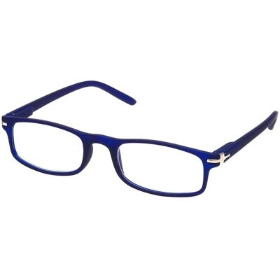 Spectrum leesbril mat blauw rechthoekig 1.50 Spectrum leesbril mat blauw rechthoekig 1.50