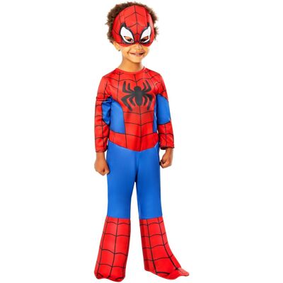 Rubies Spider-Man Kostuum voor kinderen - 3-4 jaar - Blauw/Rood/Zwart Rubies Spider-Man Kostuum voor kinderen - 3-4 jaar - Blauw/Rood/Zwart