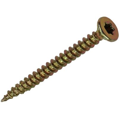 Mack 1018012 - spaanplschr.vzkop-zelfb. geelverz. 35 st 4,0 x 45 mm 5 stuks Mack 1018012 - spaanplschr.vzkop-zelfb. geelverz. 35 st 4,0 x 45 mm 5 stuks