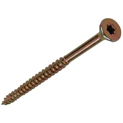 Mack 1018024 - spaanplschr.vzkop-zelfb. geelverz. 16 st 5,0 x 70 mm 5 stuks Mack 1018024 - spaanplschr.vzkop-zelfb. geelverz. 16 st 5,0 x 70 mm 5 stuks