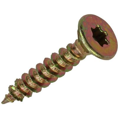 Mack 1017311 - spaanplschr.vzkop-zelfb. geelverz. 15 st 5,0 x 30 mm 10 stuks Mack 1017311 - spaanplschr.vzkop-zelfb. geelverz. 15 st 5,0 x 30 mm 10 stuks