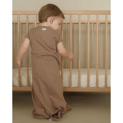 Lodger hopper - hydrofiele slaapzak baby - bruin - 0.3 tog - 98cm - biologisch katoen - zomerslaapzak & babyslaapzak Lodger hopper - hydrofiele slaapzak baby - bruin - 0.3 tog - 98cm - biologisch katoen - zomerslaapzak & babyslaapzak