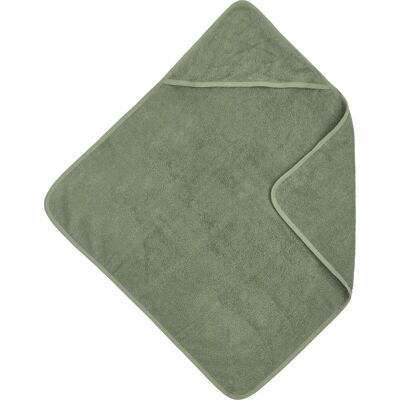 Meyco baby uni badcape - badstof - forest green - 75x75cm Meyco baby uni badcape - badstof - forest green - 75x75cm