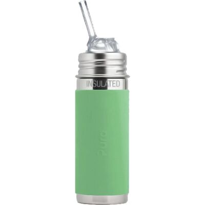 Pura thermos rietjesfles free-flow 260ml - thermoskan - thermosfles - plasticvrij - met isolatiewand - op 2 manieren te gebruiken - medische kwaliteit siliconen - inclusief siliconen rietje free-flow, reisdop, sleeve en borsteltje - moss sleeve Pura thermos rietjesfles free-flow 260ml - thermoskan - thermosfles - plasticvrij - met isolatiewand - op 2 manieren te gebruiken - medische kwaliteit siliconen - inclusief siliconen rietje free-flow, reisdop, sleeve en borsteltje - moss sleeve