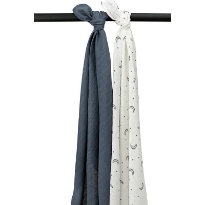 Meyco Grote Muselinen Set van 2 120x120 cm Meyco Grote Muselinen Set van 2 120x120 cm
