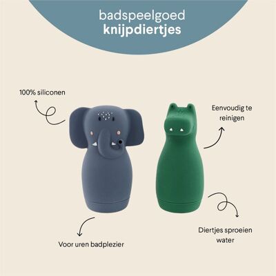 Trixie Blauw badspeelgoed - Squeezy dieren Trixie Blauw badspeelgoed - Squeezy dieren