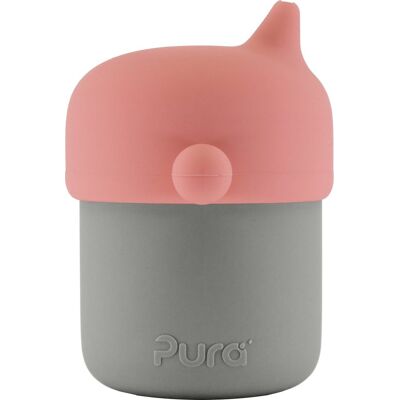 Pura my-my™ - silicone - tuitbeker - 150 ml - rose-grijs Pura my-my™ - silicone - tuitbeker - 150 ml - rose-grijs