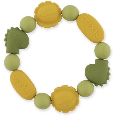Trixie siliconen bijtring armband mr. dino & mr. lion - sensorisch bijtspeelgoed voor baby's Trixie siliconen bijtring armband mr. dino & mr. lion - sensorisch bijtspeelgoed voor baby's