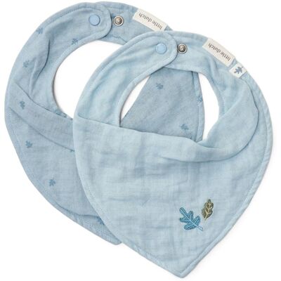 Little Dutch 2-pack bandana slab - blauw - essentials Little Dutch 2-pack bandana slab - blauw - essentials