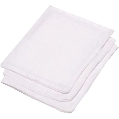 Meyco - Pucktuch Nuscheli - 3-pack Washandschoenen Wit Meyco - Pucktuch Nuscheli - 3-pack Washandschoenen Wit