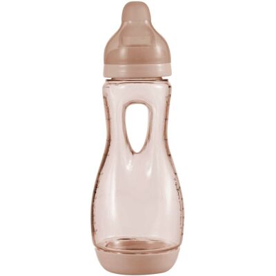 Difrax babyfles handgreep - 240 ml - bruin - 1 stuk - anti koliek Difrax babyfles handgreep - 240 ml - bruin - 1 stuk - anti koliek