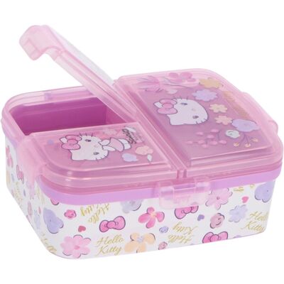 Stor Hello kitty en kuromi kinderlunchbox - broodtrommel met 4 vakken voor kinderen vanaf 4 jaar - vaatwasserbestendig & bpa-vrij - roze Stor Hello kitty en kuromi kinderlunchbox - broodtrommel met 4 vakken voor kinderen vanaf 4 jaar - vaatwasserbestendig & bpa-vrij - roze