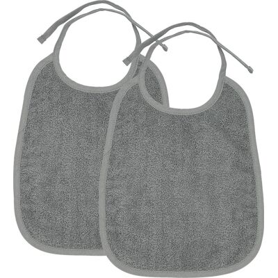 Meyco baby uni slab - 2-pack - badstof - grey Meyco baby uni slab - 2-pack - badstof - grey