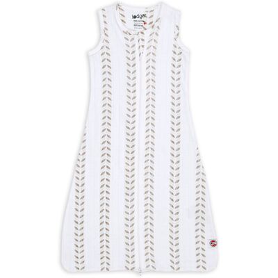 Lodger hopper - baby zomerslaapzak - hydrofiel - creme - 62cm - 0.3 tog - biologisch katoen Lodger hopper - baby zomerslaapzak - hydrofiel - creme - 62cm - 0.3 tog - biologisch katoen