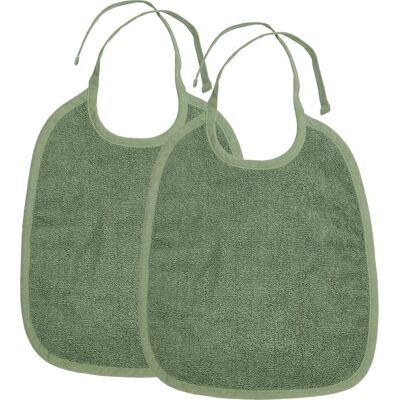 Meyco baby uni slab - 2-pack - badstof - forest green Meyco baby uni slab - 2-pack - badstof - forest green