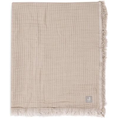 Jollein Babydeken Muslin Fringe - Babydeken Jollein Babydeken Muslin Fringe - Babydeken