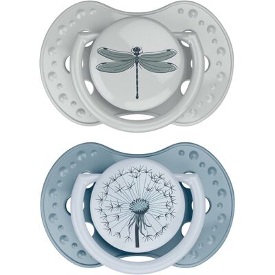 DIFRAX - Dynamic Botanic - Blauw - Groen - Pacifier DIFRAX - Dynamic Botanic - Blauw - Groen - Pacifier