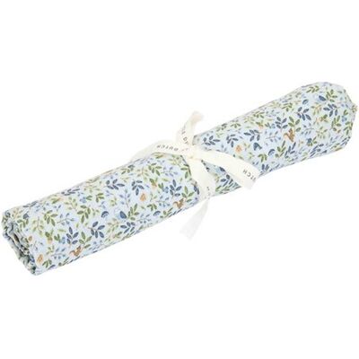 Little Dutch Swaddle - blauw - maat 120 cm - forest friends - forest adventure Little Dutch Swaddle - blauw - maat 120 cm - forest friends - forest adventure