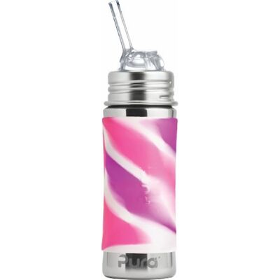 Pura rietjesfles kiddo free-flow 325 ml - drinkfles - bidon - plasticvrij - vaatwasserbestendig - op 2 manieren te gebruiken - inclusief siliconen rietje, reisdop, sleeve en reinigingsborsteltje - top is verwisselbaar - veelzijdig - pink swirl Pura rietjesfles kiddo free-flow 325 ml - drinkfles - bidon - plasticvrij - vaatwasserbestendig - op 2 manieren te gebruiken - inclusief siliconen rietje, reisdop, sleeve en reinigingsborsteltje - top is verwisselbaar - veelzijdig - pink swirl