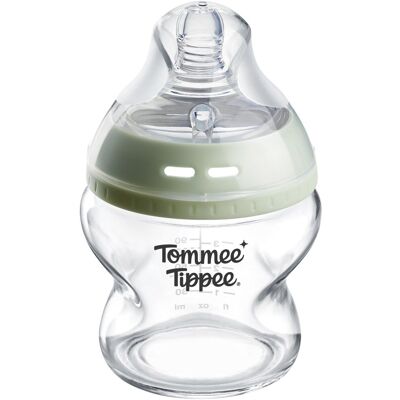 Tommee Tippee glazen natural start fles - 1 x 150ml babyfles - 0m+ Tommee Tippee glazen natural start fles - 1 x 150ml babyfles - 0m+