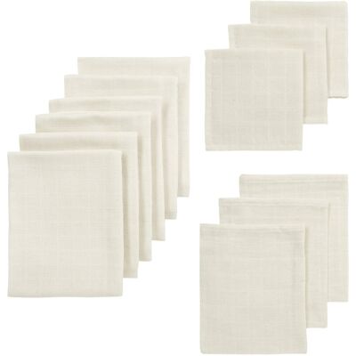Meyco baby nature starterset - hydrofiel - 12-pack Meyco baby nature starterset - hydrofiel - 12-pack