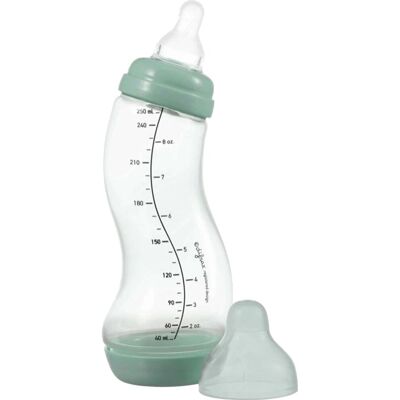 Difrax babyfles natural - 250 ml - groen - 1 stuk - s-fles - anti koliek Difrax babyfles natural - 250 ml - groen - 1 stuk - s-fles - anti koliek