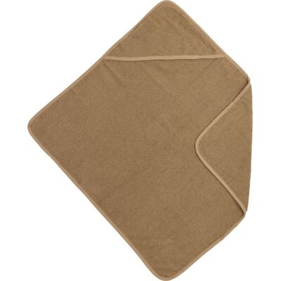 Meyco baby uni badcape - badstof - toffee - 75x75cm Meyco baby uni badcape - badstof - toffee - 75x75cm