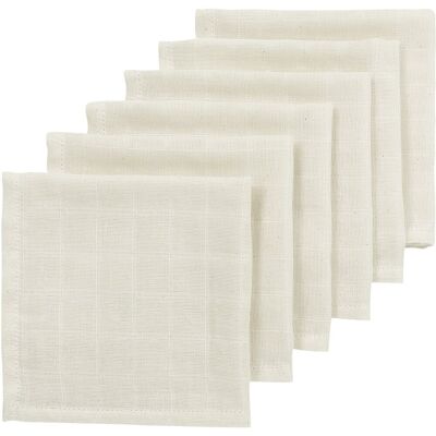 Meyco baby nature monddoekjes - hydrofiel - 6-pack - 30x30cm Meyco baby nature monddoekjes - hydrofiel - 6-pack - 30x30cm