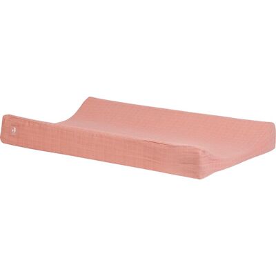 Jollein Wikkelbare verschoningshoes in gerimpeld katoen 50 x 70 cm Rosewood Pink - Verschoningshoes Jollein Wikkelbare verschoningshoes in gerimpeld katoen 50 x 70 cm Rosewood Pink - Verschoningshoes