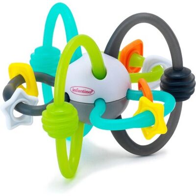 Infantino shake & teether flexibele rammelaar bal Infantino shake & teether flexibele rammelaar bal