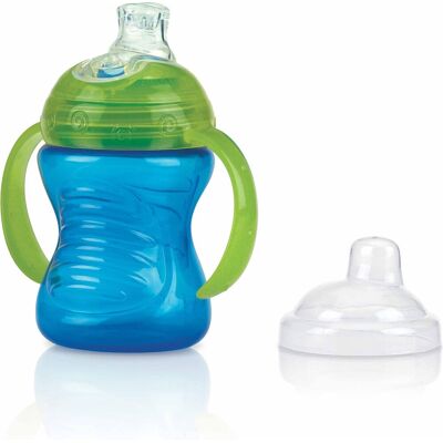 Nûby - swirl™ antilekbeker - blauw - 6m+ Nûby - swirl™ antilekbeker - blauw - 6m+