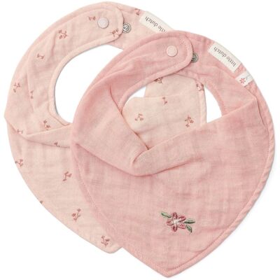 Little Dutch 2-pack bandana slab - roze - essentials Little Dutch 2-pack bandana slab - roze - essentials