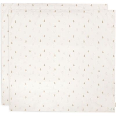 Jollein - Happy Miffy Nougat - 115x115 cm - Babydeken Jollein - Happy Miffy Nougat - 115x115 cm - Babydeken